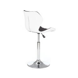 Scaun birou Halmar Matrix 2, inaltime reglabila 92-104cm, spatar matlasat, stofa, negru/alb