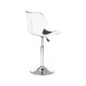 Scaun birou Halmar Matrix 2, inaltime reglabila 92-104cm, spatar matlasat, stofa, negru/alb
