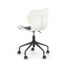 Scaun birou pentru copii Halmar Matrix 3, inaltime reglabila 78-88cm, spatar matlasat, stofa, gri/alb
