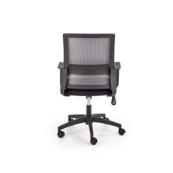 Scaun birou ergonomic Halmar Mauro, inaltime reglabila 91-100cm, tetiera reglabila, plasa/textil, negru