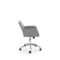 Scaun de birou scandinav, inaltime reglabila 75-84 cm, baza metal, functie blocare si balansare, tapiterie textila gri Scaun de birou scandinav, inaltime reglabila 75-84 cm, baza metal, functie blocare si balansare, tapiterie textila gri