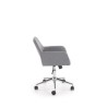 Scaun birou Halmar Morel, inaltime reglabila 75-84cm, stil scandinav, functie blocare, functie balansare, textil, gri