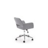 Scaun birou Halmar Morel, inaltime reglabila 75-84cm, stil scandinav, functie blocare, functie balansare, textil, gri