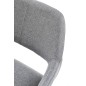 Scaun de birou scandinav, inaltime reglabila 75-84 cm, baza metal, functie blocare si balansare, tapiterie textila gri Scaun de birou scandinav, inaltime reglabila 75-84 cm, baza metal, functie blocare si balansare, tapiterie textila gri