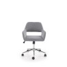 Scaun birou Halmar Morel, inaltime reglabila 75-84cm, stil scandinav, functie blocare, functie balansare, textil, gri