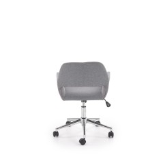 Scaun birou Halmar Morel, inaltime reglabila 75-84cm, stil scandinav, functie blocare, functie balansare, textil, gri