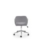 Scaun de birou scandinav, inaltime reglabila 75-84 cm, baza metal, functie blocare si balansare, tapiterie textila gri Scaun de birou scandinav, inaltime reglabila 75-84 cm, baza metal, functie blocare si balansare, tapiterie textila gri