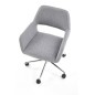 Scaun de birou scandinav, inaltime reglabila 75-84 cm, baza metal, functie blocare si balansare, tapiterie textila gri Scaun de birou scandinav, inaltime reglabila 75-84 cm, baza metal, functie blocare si balansare, tapiterie textila gri
