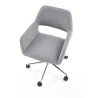 Scaun birou Halmar Morel, inaltime reglabila 75-84cm, stil scandinav, functie blocare, functie balansare, textil, gri