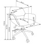 Scaun de birou scandinav, inaltime reglabila 75-84 cm, baza metal, functie blocare si balansare, tapiterie textila gri Scaun de birou scandinav, inaltime reglabila 75-84 cm, baza metal, functie blocare si balansare, tapiterie textila gri