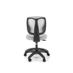Scaun birou pentru copii Halmar Nani, inaltime reglabila 85-95cm, stil scandinav, plasa/textil, gri