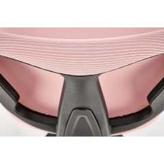 Scaun birou pentru copii Halmar Nani, inaltime reglabila 85-95cm, stil scandinav, plasa/textil, roz