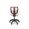 Scaun birou pentru copii Halmar Nani, inaltime reglabila 85-95cm, stil scandinav, plasa/textil, roz