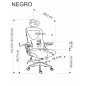 Scaun ergonomic de birou, inaltime 123-130 cm, roti cauciucate, cotiere si tetiera reglabila, blocare, balansare, negru Scaun ergonomic de birou, inaltime 123-130 cm, roti cauciucate, cotiere si tetiera reglabila, blocare, balansare, negru