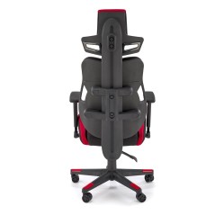 Scaun gaming Halmar Nitro 2, inaltime reglabila 130-137cm, cotiere reglabile, textil, rosu/negru