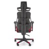 Scaun gaming Halmar Nitro, inaltime reglabila 130-137cm, cotiere reglabile, textil, negru/rosu