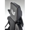 Scaun gaming Halmar Nitro, inaltime reglabila 130-137cm, cotiere reglabile, textil, negru/rosu