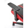 Scaun gaming Halmar Nitro, inaltime reglabila 130-137cm, cotiere reglabile, textil, negru/rosu