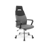 Scaun birou Halmar Olaf, inaltime reglabila 113-121cm, stil clasic, functie blocare, functie balansare, textil, gri/negru