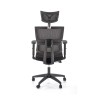 Scaun birou ergonomic Halmar Pablo, inaltime reglabila 118-127cm, tetiera reglabila, roti cauciucate, plasa/textil, negru