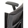 Scaun birou ergonomic Halmar Pablo, inaltime reglabila 118-127cm, tetiera reglabila, roti cauciucate, plasa/textil, negru