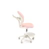 Scaun birou pentru copii Halmar Panco, inaltime reglabila 88-100cm, roti cauciucate, suport picioare, piele, roz