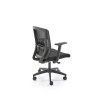 Scaun birou ergonomic Halmar Paredes, inaltime reglabila 97-107cm, roti cauciucate, suport lombar, plasa/textil, negru