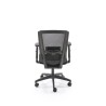 Scaun birou ergonomic Halmar Paredes, inaltime reglabila 97-107cm, roti cauciucate, suport lombar, plasa/textil, negru