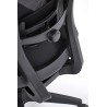 Scaun birou ergonomic Halmar Paredes, inaltime reglabila 97-107cm, roti cauciucate, suport lombar, plasa/textil, negru