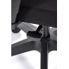 Scaun birou ergonomic Halmar Paredes, inaltime reglabila 97-107cm, roti cauciucate, suport lombar, plasa/textil, negru