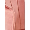 Scaun birou pentru copii Halmar Pasco, inaltime reglabila 77-87cm, stil glamour, catifea, roz