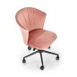 Scaun de birou pentru copii, stil glamour, catifea roz, inaltime 77-87 cm, functie blocare, functie balansare, maxim 100 kg Scaun de birou pentru copii, stil glamour, catifea roz, inaltime 77-87 cm, functie blocare, functie balansare, maxim 100 kg