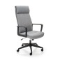 Scaun birou, inaltime reglabila 113-123 cm, latime 63 cm, mecanism blocare, balansare, capacitate maxima 100 kg, gri