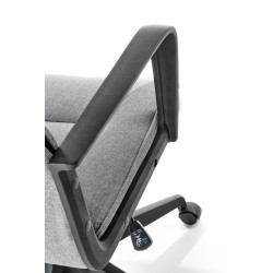 Scaun birou Halmar Pietro, inaltime reglabila 113-123cm, stil clasic, functie blocare, functie balansare, stofa, gri