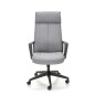 Scaun birou, inaltime reglabila 113-123 cm, latime 63 cm, mecanism blocare, balansare, capacitate maxima 100 kg, gri