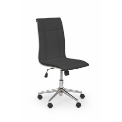 Scaun birou Halmar Porto, inaltime reglabila 97-107cm, stil clasic, functie blocare, functie balansare, piele, negru