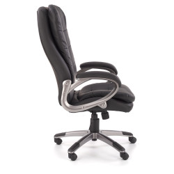 Scaun directorial Halmar Preson, inaltime reglabila 114-124cm, functie balansare, functie blocare, piele, negru