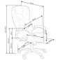 Scaun directorial Preson, inaltime reglabila 114-124 cm, modern, functie balansare si blocare, piele ecologica Scaun directorial Preson, inaltime reglabila 114-124 cm, modern, functie balansare si blocare, piele ecologica