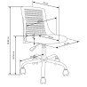 Scaun birou pentru copii Halmar Pure, inaltime reglabila 78-89cm, roti cauciucate, polipropilena/piele, roz