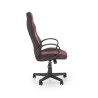 Scaun birou Halmar Ragnar, inaltime reglabila 112-121cm, piele/textil, negru/rosu