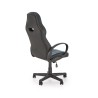 Scaun birou Halmar Ragnar, inaltime reglabila 112-121cm, piele/textil, negru/albastru