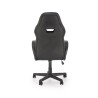 Scaun birou Halmar Ragnar, inaltime reglabila 112-121cm, piele/textil, negru/albastru