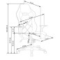 Scaun de birou reglabil 116-125 cm, latime 67 cm, 5 roti, baza polipropilena, blocare si balansare, piele ecologica Scaun de birou reglabil 116-125 cm, latime 67 cm, 5 roti, baza polipropilena, blocare si balansare, piele ecologica