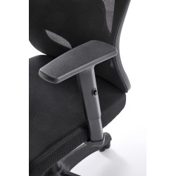 Scaun birou ergonomic Halmar Ramos, reglabil 121-129 cm, cotiere si suport lombar reglabile, functie multiblock, negru