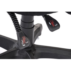 Scaun birou ergonomic Halmar Ramos, reglabil 121-129 cm, cotiere si suport lombar reglabile, functie multiblock, negru