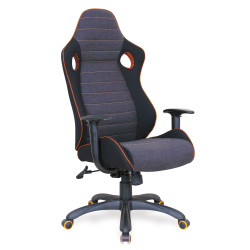 Scaun birou Halmar Ranger, inaltime reglabila 120-130cm, cotiere reglabile, textil, gri/negru