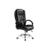 Scaun directorial Halmar Relax, inaltime reglabila 110-118cm, roti cauciucate, piele, negru