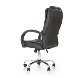 Scaun directorial Halmar Relax, inaltime reglabila 110-118cm, roti cauciucate, piele, negru