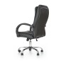 Scaun directorial tapitat cu piele, inaltime 110-118 cm, roti cauciucate, baza polipropilena, functie blocare, sistem balansare