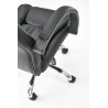 Scaun directorial Halmar Relax, inaltime reglabila 110-118cm, roti cauciucate, piele, negru